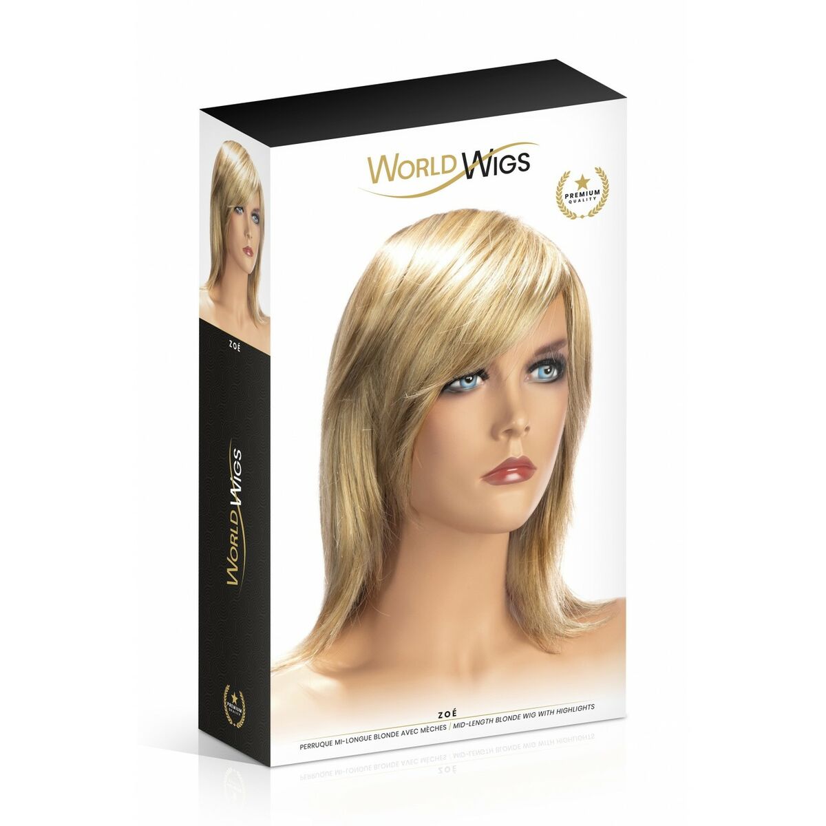 Erotisk Tilbehør World Wigs Zoe Blond Paryk